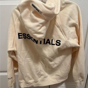 Jacket with logo in cream color Size M